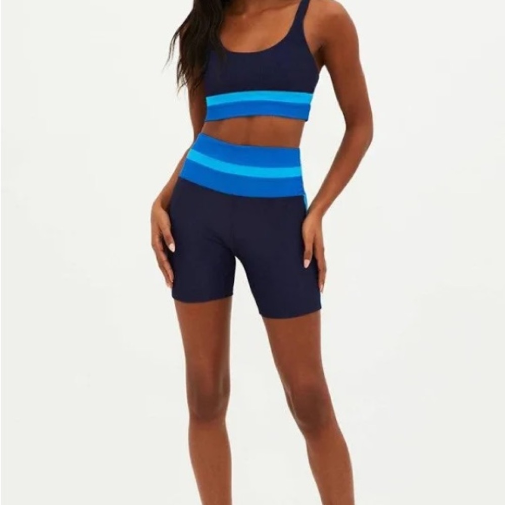 Beach Riot Samantha Stripe Knit Shorts